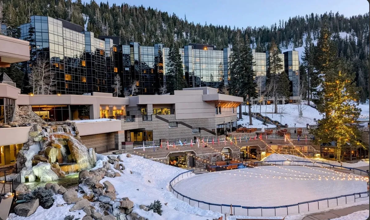Resort amenities — Winter skating rink; original listing photograph
